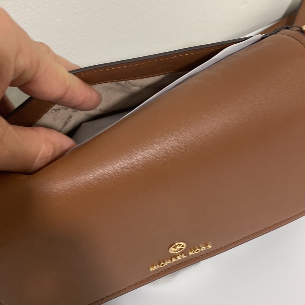 Michael Kors Jet Set Logo Pouchette Crossbody Chain Bag - Picture 7 of 10